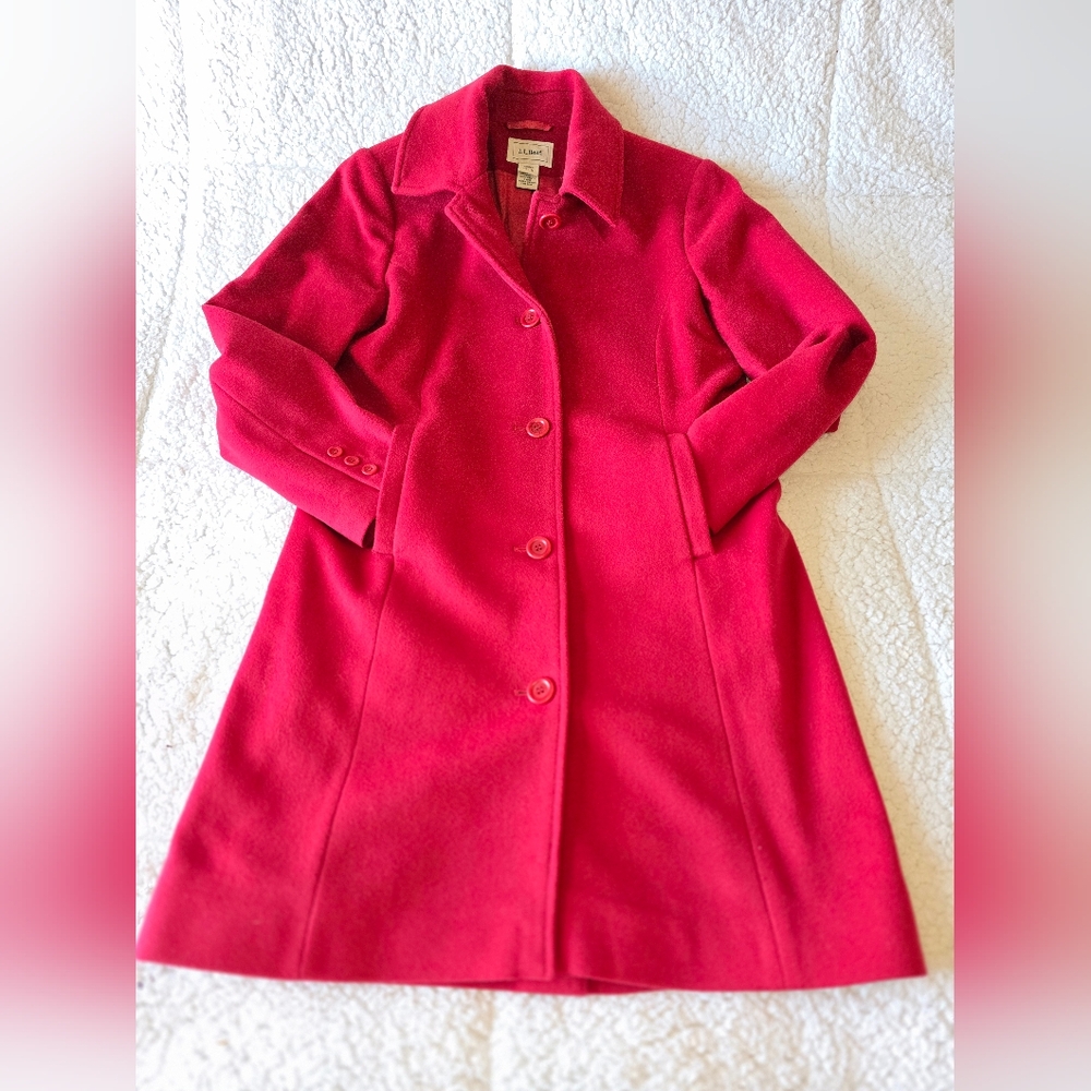 L.L. Bean Women's Petite Coat - Red